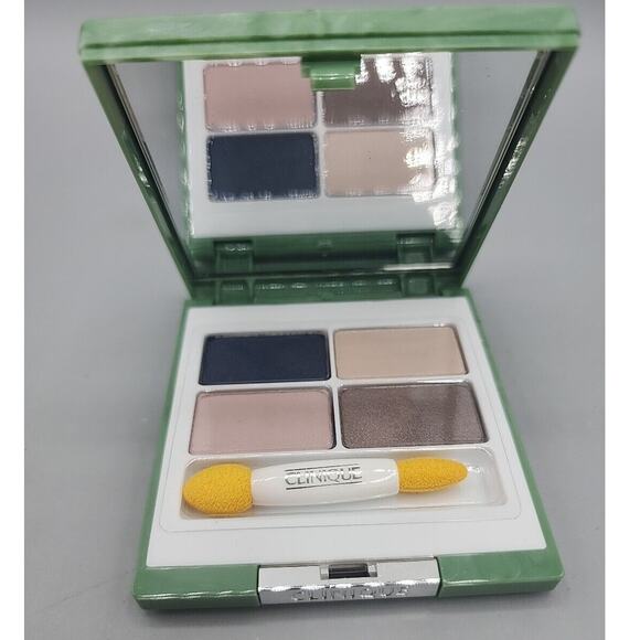 CLINIQUE High Impact Eye Shadow Quad 02 Cool Satin NIB - Picture 5 of 7